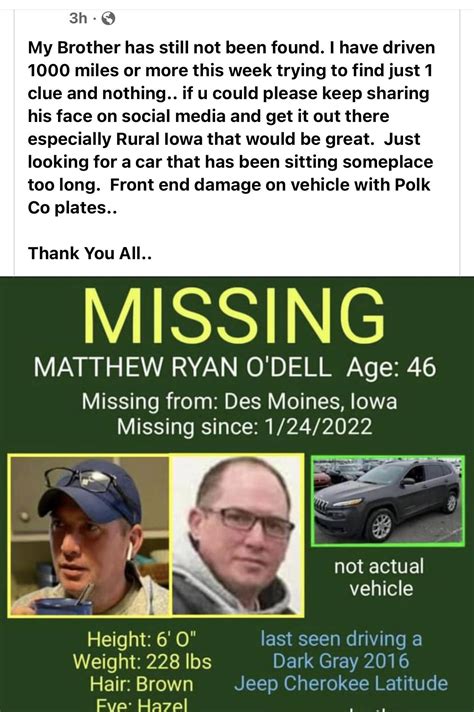 Des Moines Man Reported Missing Police Ask For Publics Help Desmoines