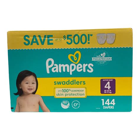 Pampers Swaddlers Disposable Diapers Size 4 144 Count Ewirelessgear