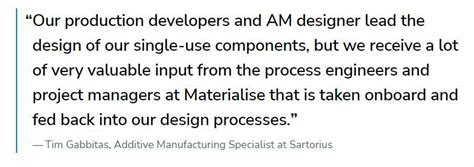 Materialise Why Sartorius Chooses Additive Manufacturing To Deliver