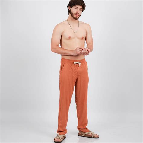 Pantalón Lino Lacre – SAN COSME