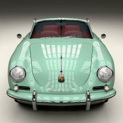 Porsche 356 Convertible - 3D Model by dragosburian