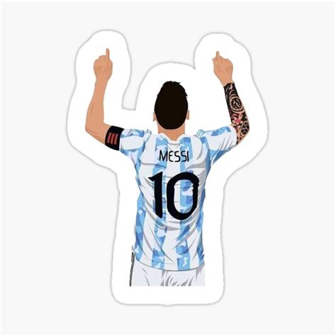 Pegatina for Sale con la obra copa del mundo fútbol lionel messi