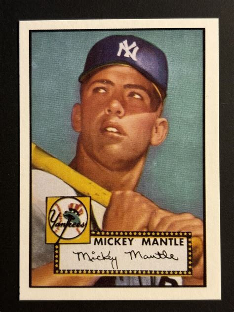 Mickey Mantle New York Yankees Promo Limited Baseball Card Ebay