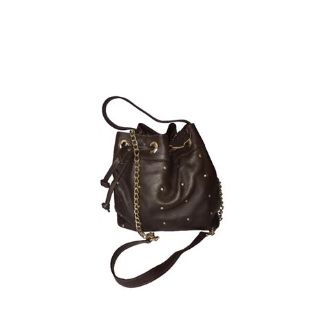 Brown leather bucket bag – Leather Jackets by SA