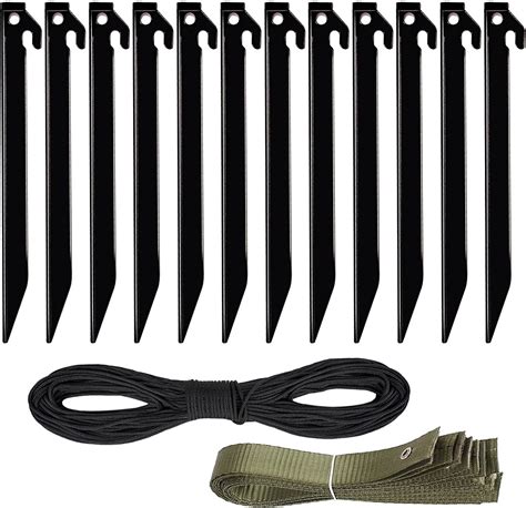 25pcs Tree Staking Kits 12 Anchoring Tree Stake 12 Braided Belt 985ft Rope Enough For 4