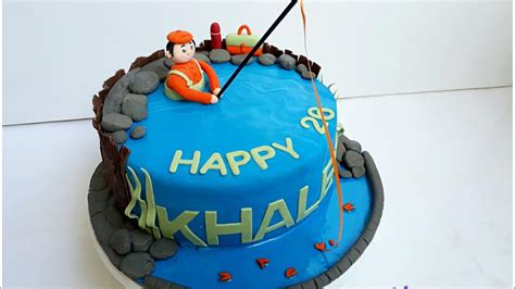 Fisherman Cake Design From Fondant Youtube