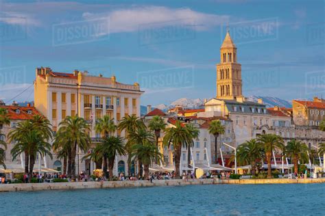 Split Harbour Split Dalmatian Coast Croatia Europe Stock Photo