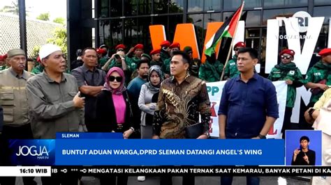 BERITA TVRI JOGJA 1 OKT 2024 BUNTUT ADUAN WARGA DPRD SLEMAN DATANGI