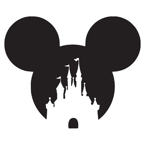 Mickey Mouse Head Disney Castle Svg Dxf Eps Pdf Png Cricut C Inspire