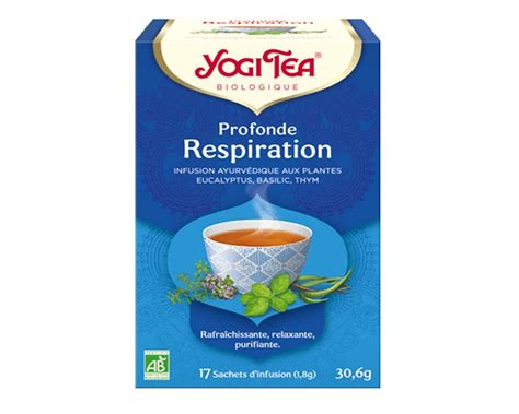 Profonde Respiration Infusion Ayurv Dique Bio Yogi Tea Sachets