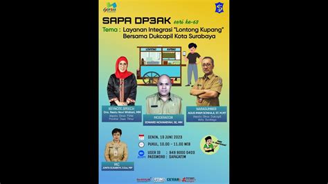 WEBINAR SAPA DP3AK JATIM SERI 63 Layanan Integrasi Lontong Kupang