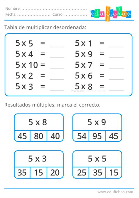 🥇 Tabla Del 5 Aprender Las Tablas De Multiplicar Gratis Times Tables