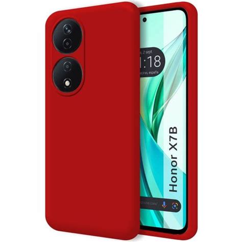 Funda Silicona Líquida Ultra Suave Para Honor 90 Smart 5g Color Roja