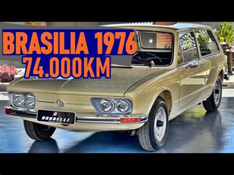 VW Brasilia 1976 Bege Alabastro MOTOR 1600 DUPLA CARBURAÇÃO