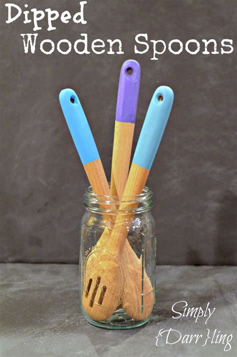 Dipped Wooden Spoons Simply Darr Ling