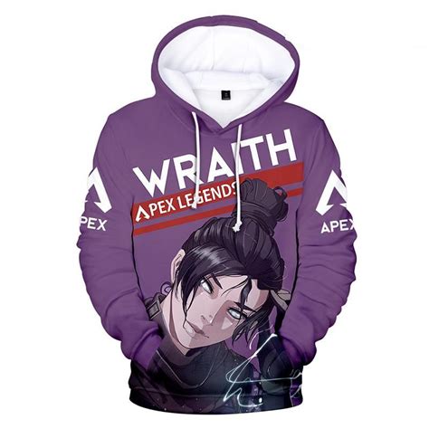 Apex Legends Hoodies Apex Legends Game Series Wraith Battle Royale 3D Hoodie in 2022 | Hoodie ...