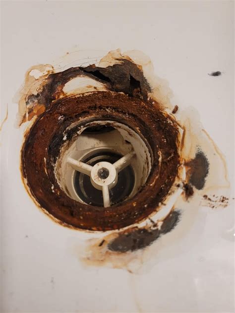 Bath Drain All Rusted And Has Two Small Holes How To Best Go About