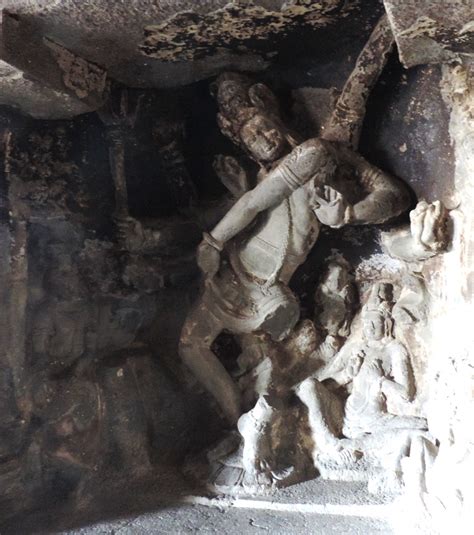 Just About Everything: Ancient Ellora Cave temples; Ravan Ki Khai (cave 14) and Dasavatara (cave ...