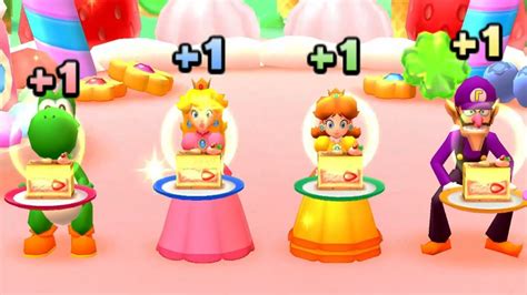 Mario Party Star Rush Mini Games Yoshi Vs Waluigi L Peach Vs Daisy