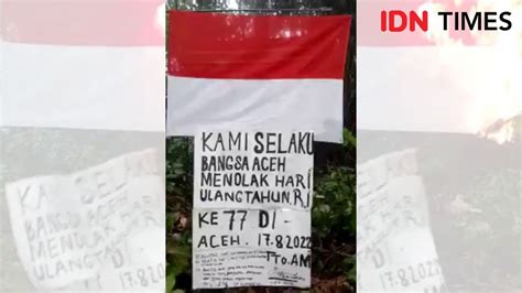 Video Bendera Merah Putih Dibakar Dan Tolak Hut Kemerdekaan