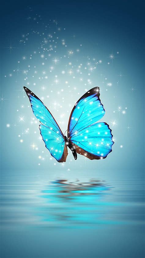 Aesthetic Blue Butterfly Wallpapers - Wallpaper Cave