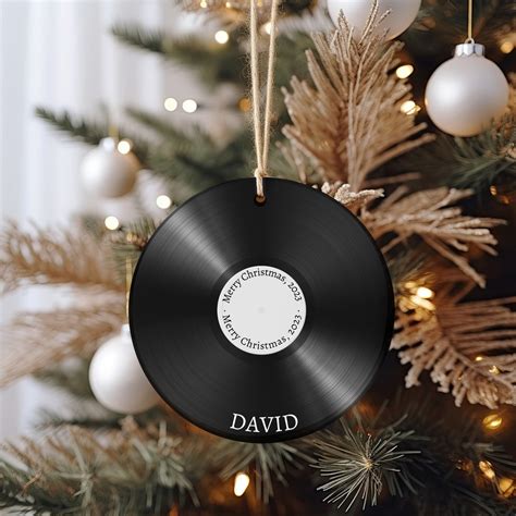 Custom Vinyl Record Ornament Ornament Vinyl Record Ornament Personalized Christmas T Custom