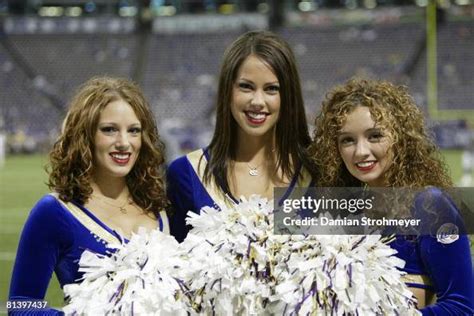 Closeup Portrait Of Minnesota Vikings Cheerleaders Melissa Feidt