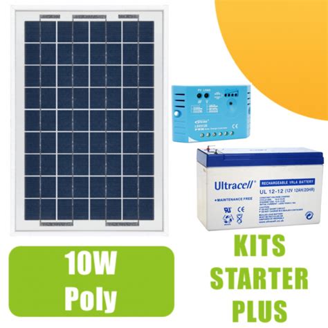 Kit Panneau Solaire W V Avec R Gulateur A Et Batterie