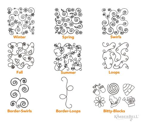 Four Different Types Of Embroidery Designs For The Fall And Winter