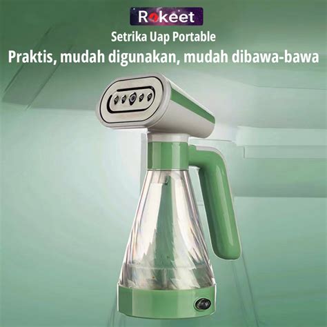 Jual Rokeet Setrika Uap Portable Low Watt Kapasitas Ml Streamer Iron