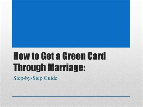 Ppt Green Card Through Marriage Fees Powerpoint Presentation Free