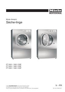 Mode demploi Miele PT 5351 COP EL Sèche linge