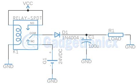 Battery Powered Auto Backup Circuit Gadgetronicx