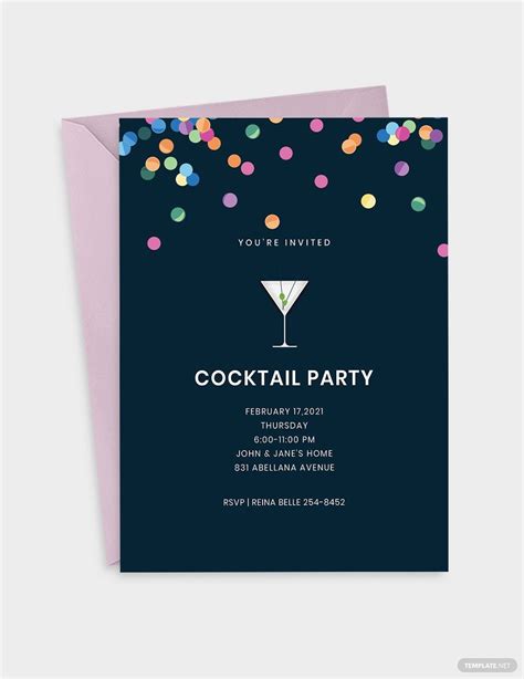 Free Cocktail Party Invitation Templates And Examples Edit Online And Download