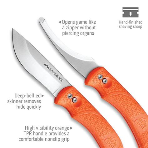 Outdoor Edge Swing Blade Orange Knife