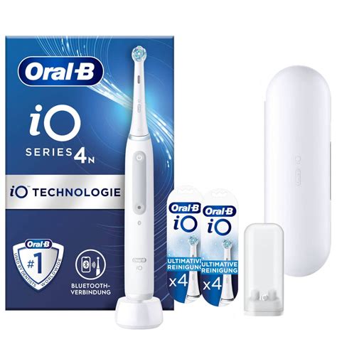 Oral B iO Series 4 Elektrische Zahnbürste Reiseetui Quite White