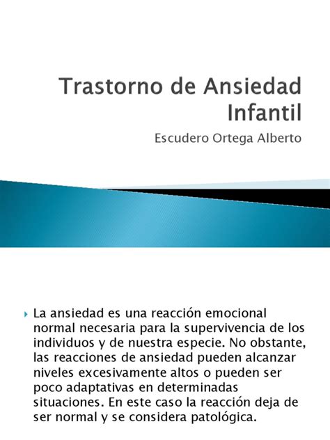 Pdf Trastorno De Ansiedad Infantil Dokumen Tips