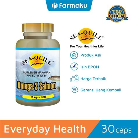 Jual Sea Quill Omega 3 Salmon Suplemen Jantung Kolestrol 30 Capsule