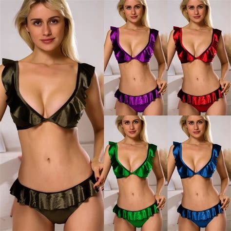 Maillots De Bain Femmes Sexy Elegant Boheme Bikini Mode Plage Swing 2