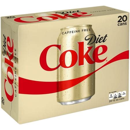 Caffeine Free Diet Coke Cans, 12 fl oz, 20 Pack - Walmart.com