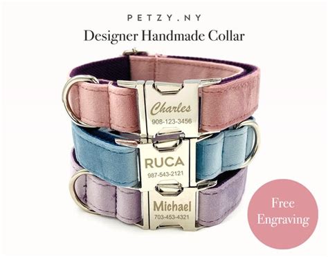 Girl Dog Collar Custom Dog Collar Personalized Dog Collar Etsy