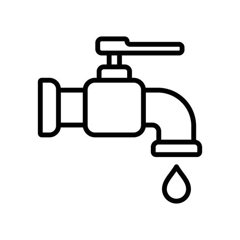 Water Tap Icon Vector Design Template Simple And Clean 37741860 Vector