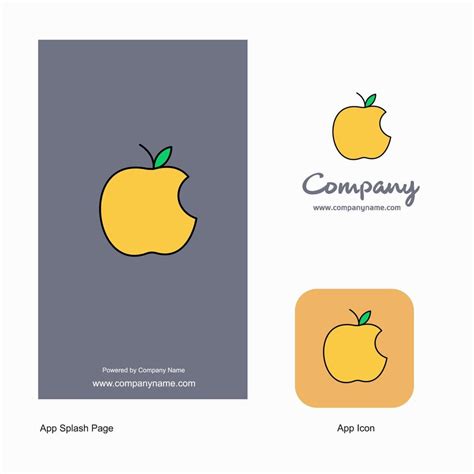 Apple Company Logo App Icon And Splash Page Design Creative Business