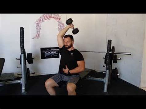 Extension triceps haltère nuque YouTube