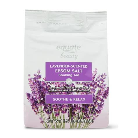 Equate Beauty Lavender Scented Epsom Salt Soaking Aid 15 Lb