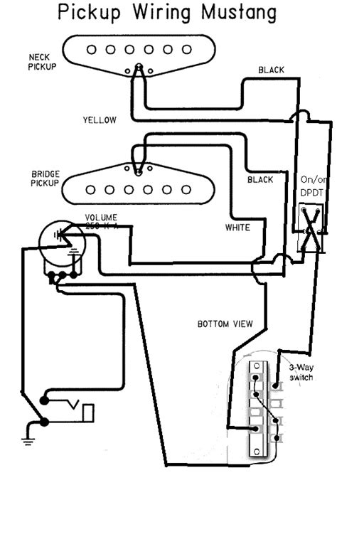 Fender Guitar Wiring Diagrams Mustang Diagram