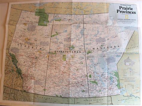 Maps National Geographic Folded Map Of The Prairie Provinces Of