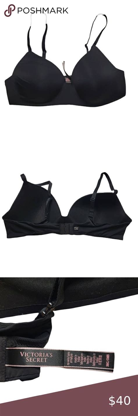 Victorias Secret No Wire Bra 38c Black Fashion Black Bra