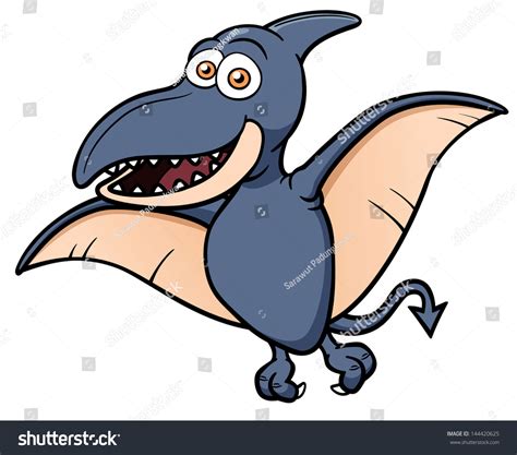 Vector Illustration Cartoon Pteranodon Stock Vector (Royalty Free ...