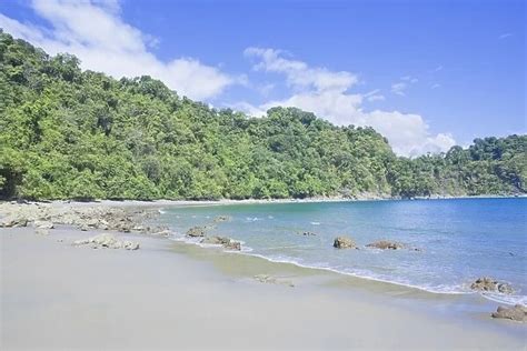 Glass Coaster Of Puerto Escondido Beach Manuel Antonio National Park